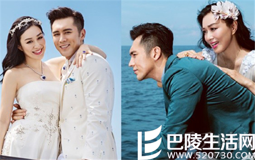 钟丽缇张伦硕婚纱照