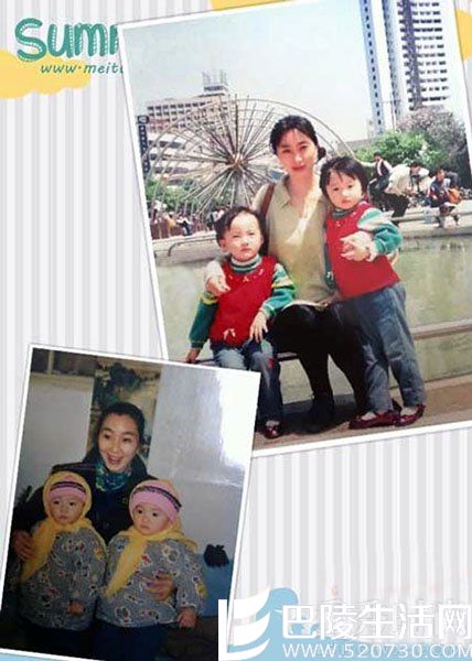 胡冰卿与双胞胎姐姐 胡冰卿与双胞胎姐姐