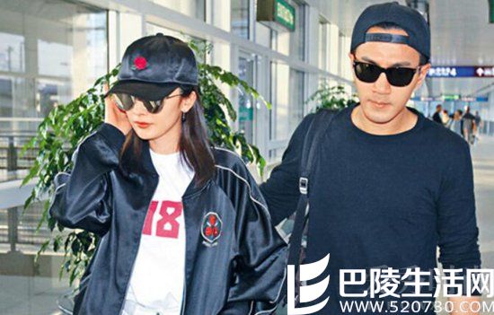 杨幂刘恺威机场黑脸 杨幂刘恺威机场黑脸