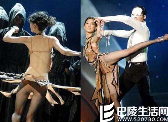 黄圣依在舞台上