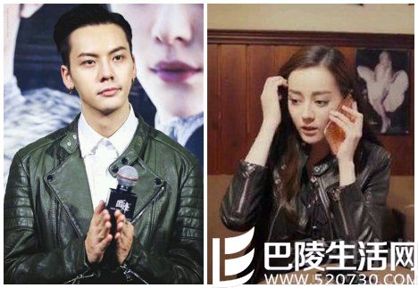 陈伟霆迪丽热巴同款皮衣