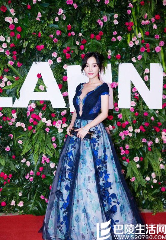李小璐身着宝蓝色透视绣花礼服优雅亮相盛典 李小璐身着宝蓝色透视绣花礼服优雅亮相盛典