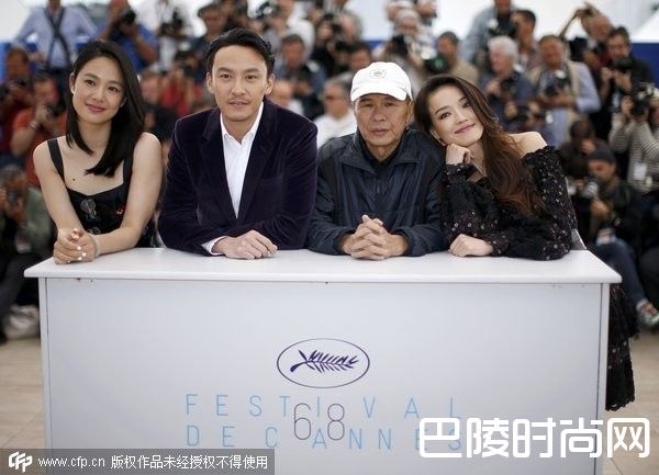 张震聂隐娘戛纳照片