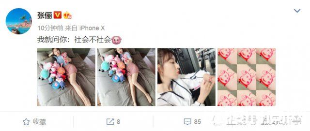 张俪微博截图