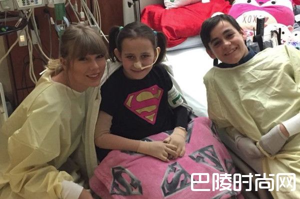 泰勒探望白血病儿