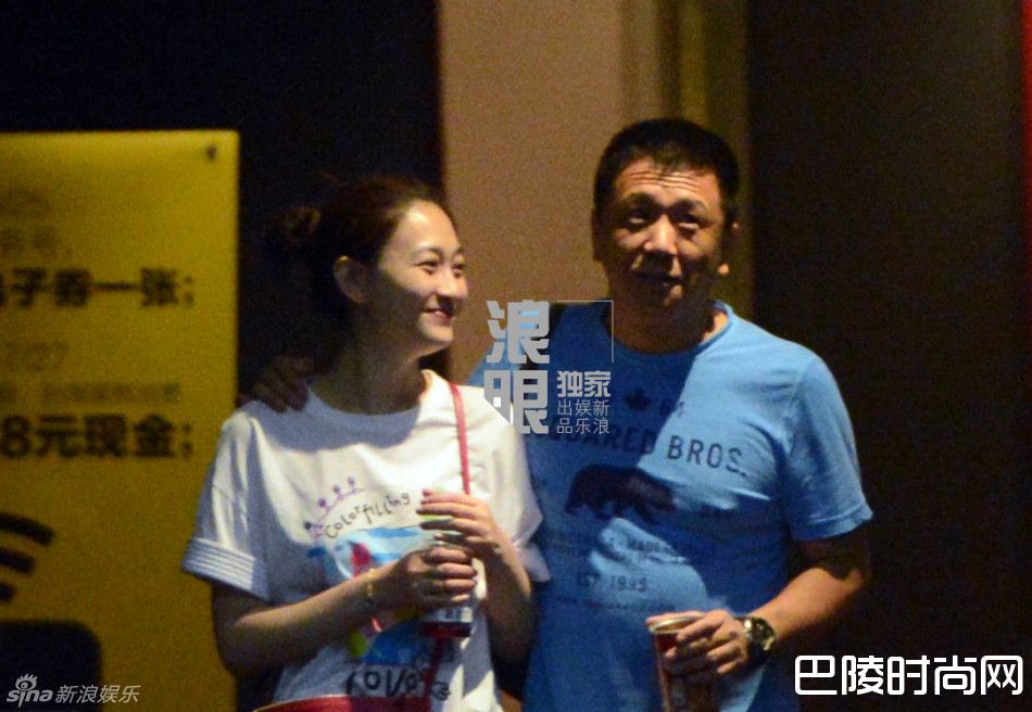 李小冉和老公素颜