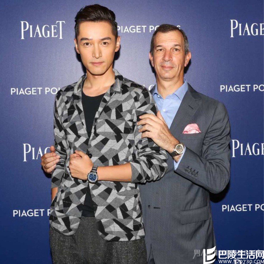 胡歌与品牌总裁麦振杰先生合影