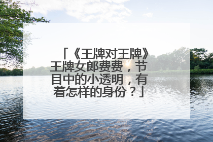 《王牌对王牌》王牌女郎费费,节目中的小透明,有着怎样的身份?