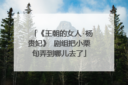 《王朝的女人·杨贵妃》 剧组把小栗旬弄到哪儿去了