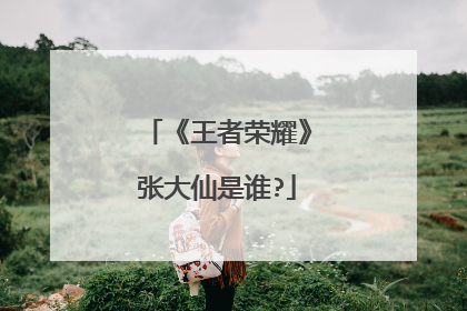 《王者荣耀》张大仙是谁?