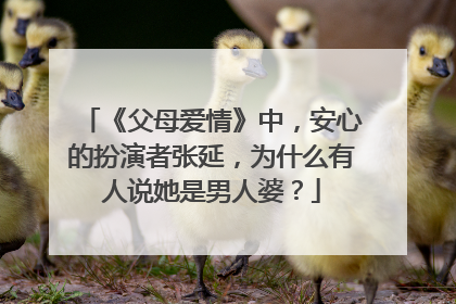 《父母爱情》中,安心的扮演者张延,为什么有人说她是男人婆?