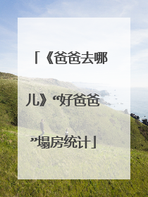 《爸爸去哪儿》“好爸爸”塌房统计