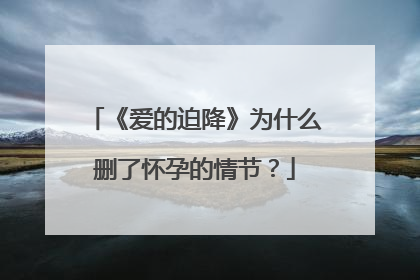 《爱的迫降》为什么删了怀孕的情节？
