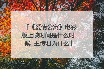 《爱情公寓》电影版上映时间是什么时候 王传君为什么