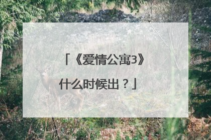 《爱情公寓3》什么时候出?