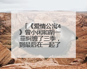 《爱情公寓4》曾小闲和胡一菲纠缠了三季，到最后在一起了吗？