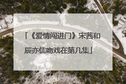 《爱情闯进门》宋茜和辰亦儒吻戏在第几集