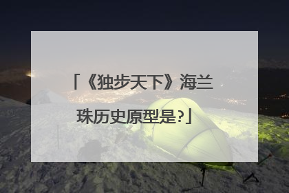 《独步天下》海兰珠历史原型是?