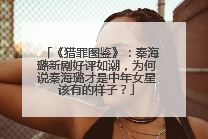 《猎罪图鉴》:秦海璐新剧好评如潮,为何说秦海璐才是中年女星该有的样子?