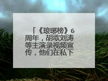 《琅琊榜》6周年，胡歌刘涛等主演录视频宣传，他们在私下是否有交集？