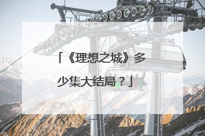 《理想之城》多少集大结局？