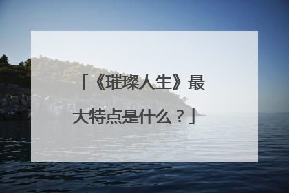 《璀璨人生》最大特点是什么？