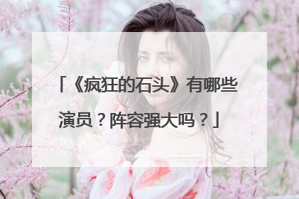 《疯狂的石头》有哪些演员?阵容强大吗?