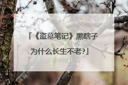 《盗墓笔记》黑瞎子为什么长生不老?