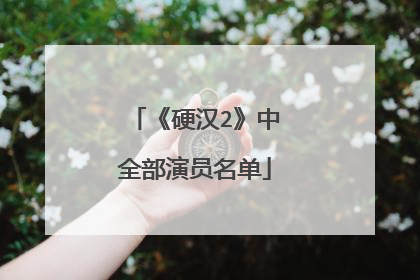 《硬汉2》中全部演员名单