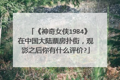 《神奇女侠1984》在中国大陆票房扑街，观影之后你有什么评价?