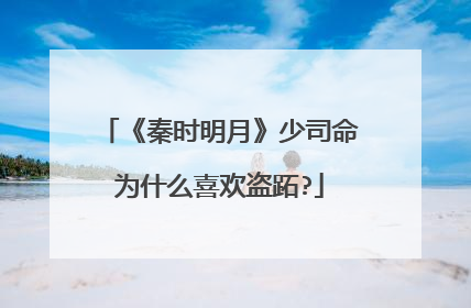 《秦时明月》少司命为什么喜欢盗跖?