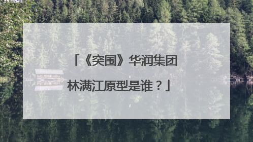 《突围》华润集团林满江原型是谁?