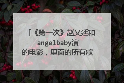 《第一次》赵又廷和angelbaby演的电影，里面的所有歌曲名字！ 求歌名啊