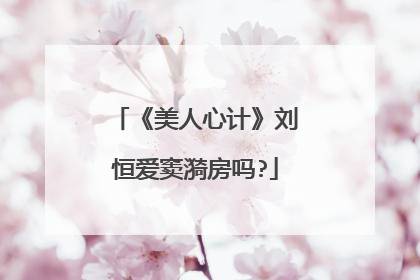 《美人心计》刘恒爱窦漪房吗?