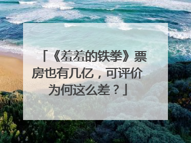 《羞羞的铁拳》票房也有几亿，可评价为何这么差？