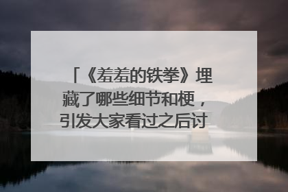 《羞羞的铁拳》埋藏了哪些细节和梗,引发大家看过之后讨论的欲望和热情?