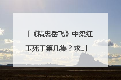 《精忠岳飞》中梁红玉死于第几集?求…