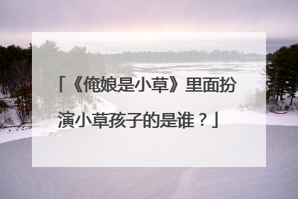 《俺娘是小草》里面扮演小草孩子的是谁?