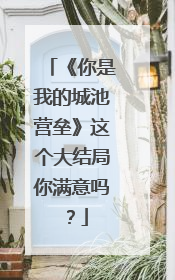 《你是我的城池营垒》这个大结局你满意吗?