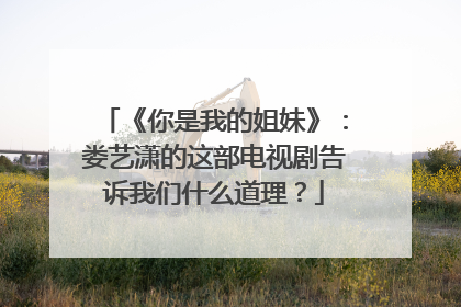 《你是我的姐妹》：娄艺潇的这部电视剧告诉我们什么道理？