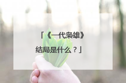 《一代枭雄》结局是什么？