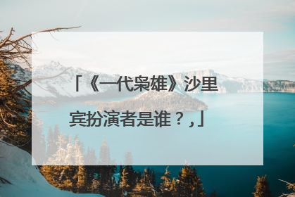《一代枭雄》沙里宾扮演者是谁?,
