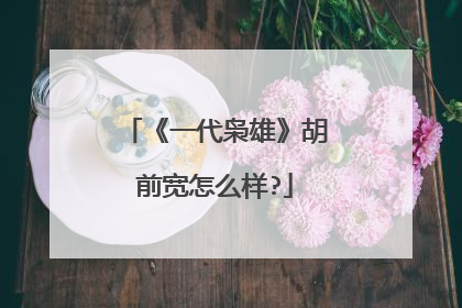 《一代枭雄》胡前宽怎么样?
