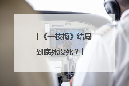 《一枝梅》结局到底死没死?