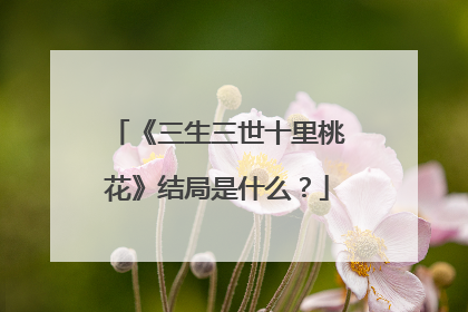 《三生三世十里桃花》结局是什么？