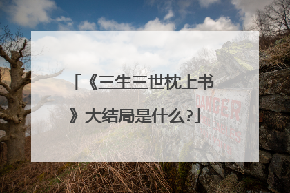 《三生三世枕上书》大结局是什么?