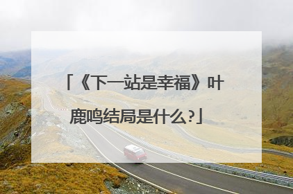 《下一站是幸福》叶鹿鸣结局是什么?