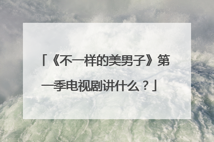 《不一样的美男子》第一季电视剧讲什么?