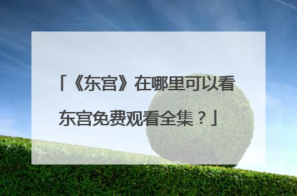 《东宫》在哪里可以看东宫免费观看全集？