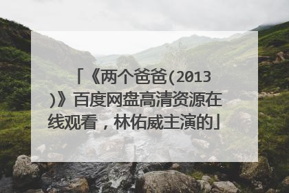 《两个爸爸(2013)》百度网盘高清资源在线观看,林佑威主演的
